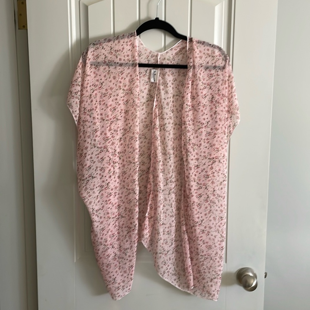 Buttercream Pink Floral Kimono XS